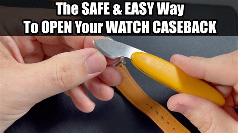 how to remove all watch casebacks.